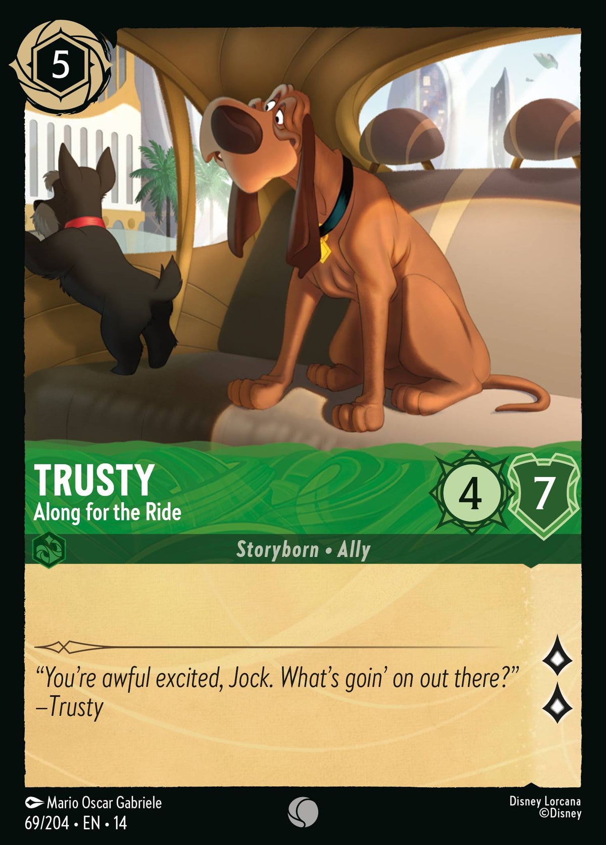 Trusty - Along for the Ride - Common Lorcana Card