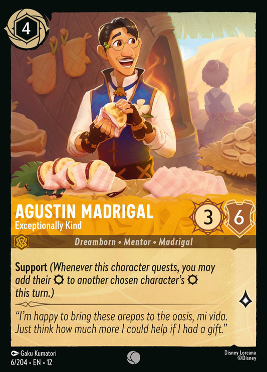 Agustin Madrigal - Exceptionally Kind - Common Lorcana Card
