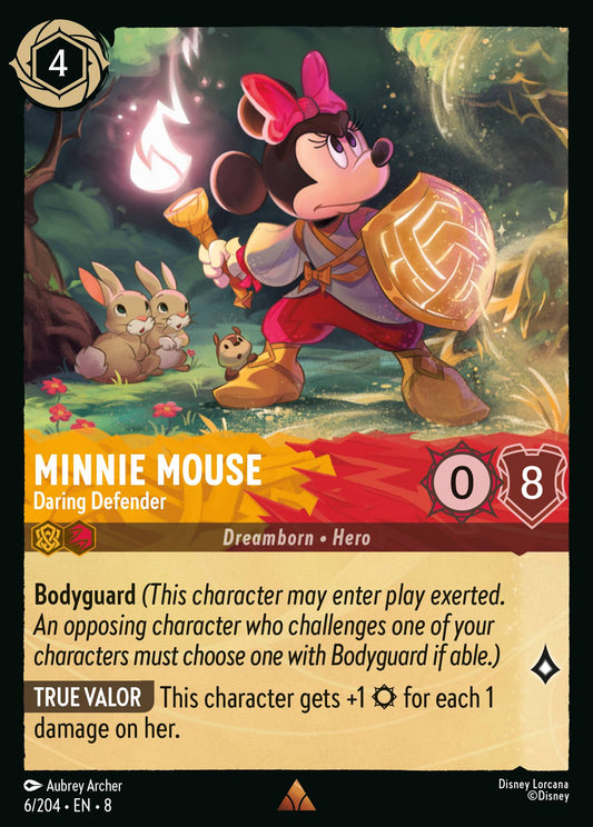 Minnie Mouse - Daring Defender - Rare Lorcana Card