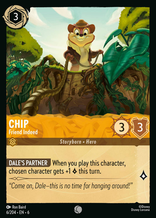 Chip - Friend Indeed - Common Lorcana Card