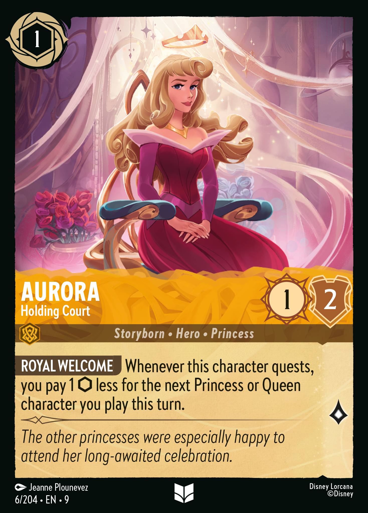 Aurora - Holding Court - Uncommon Lorcana Card