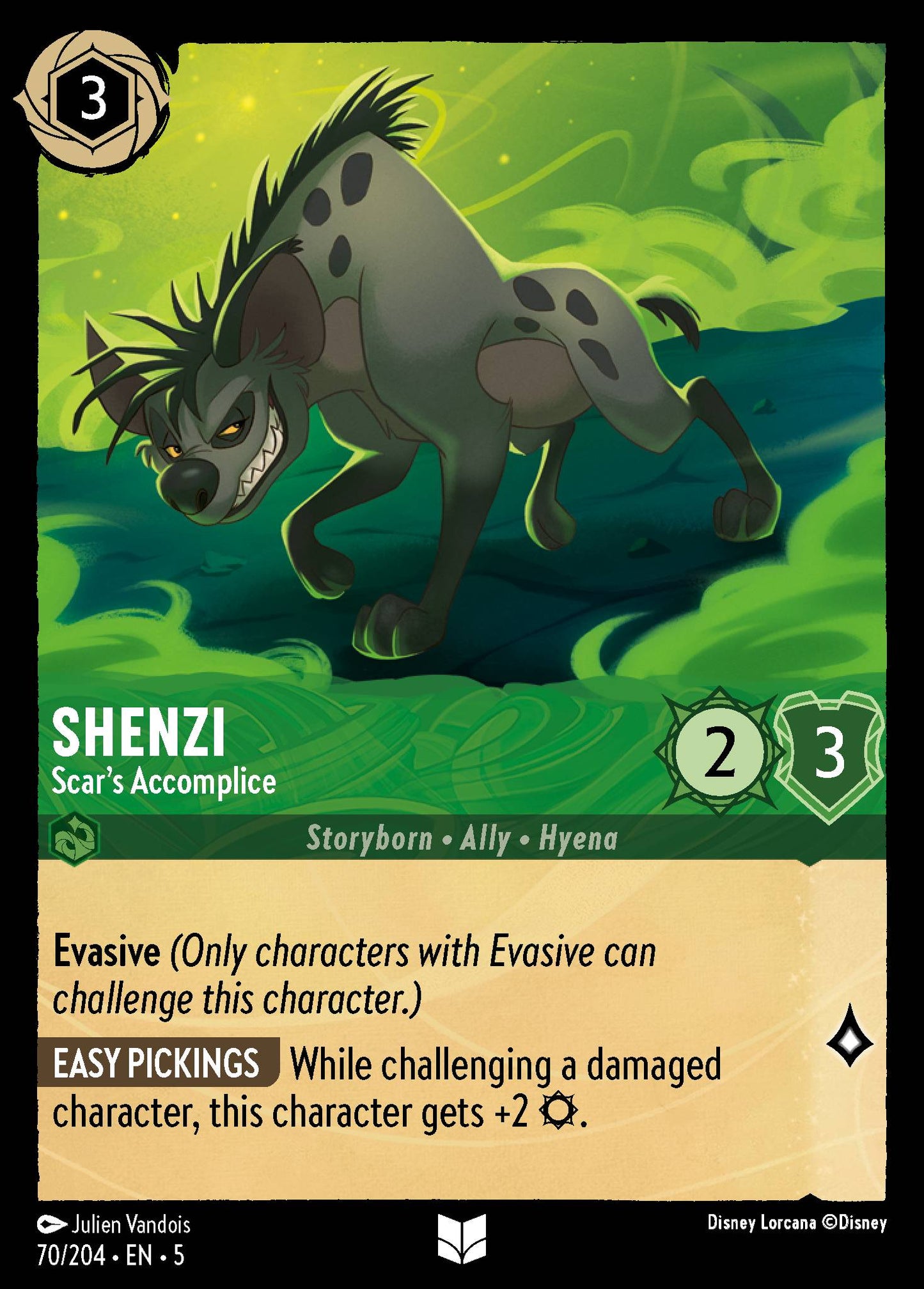 Shenzi - Scar's Accomplice - Uncommon Lorcana Card