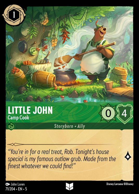 Little John - Camp Cook - Uncommon Lorcana Card