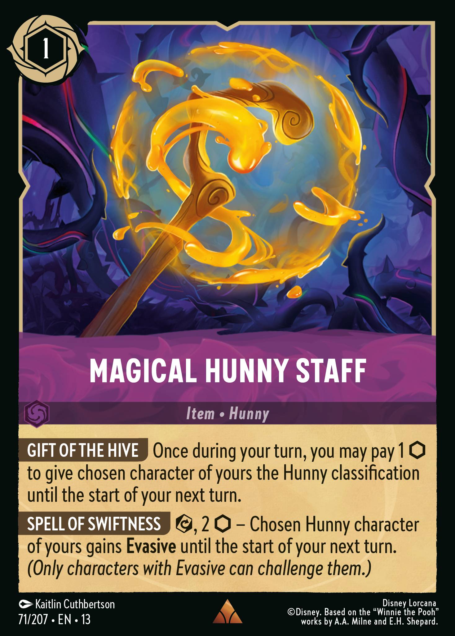 Magical Hunny Staff - Rare Lorcana Card