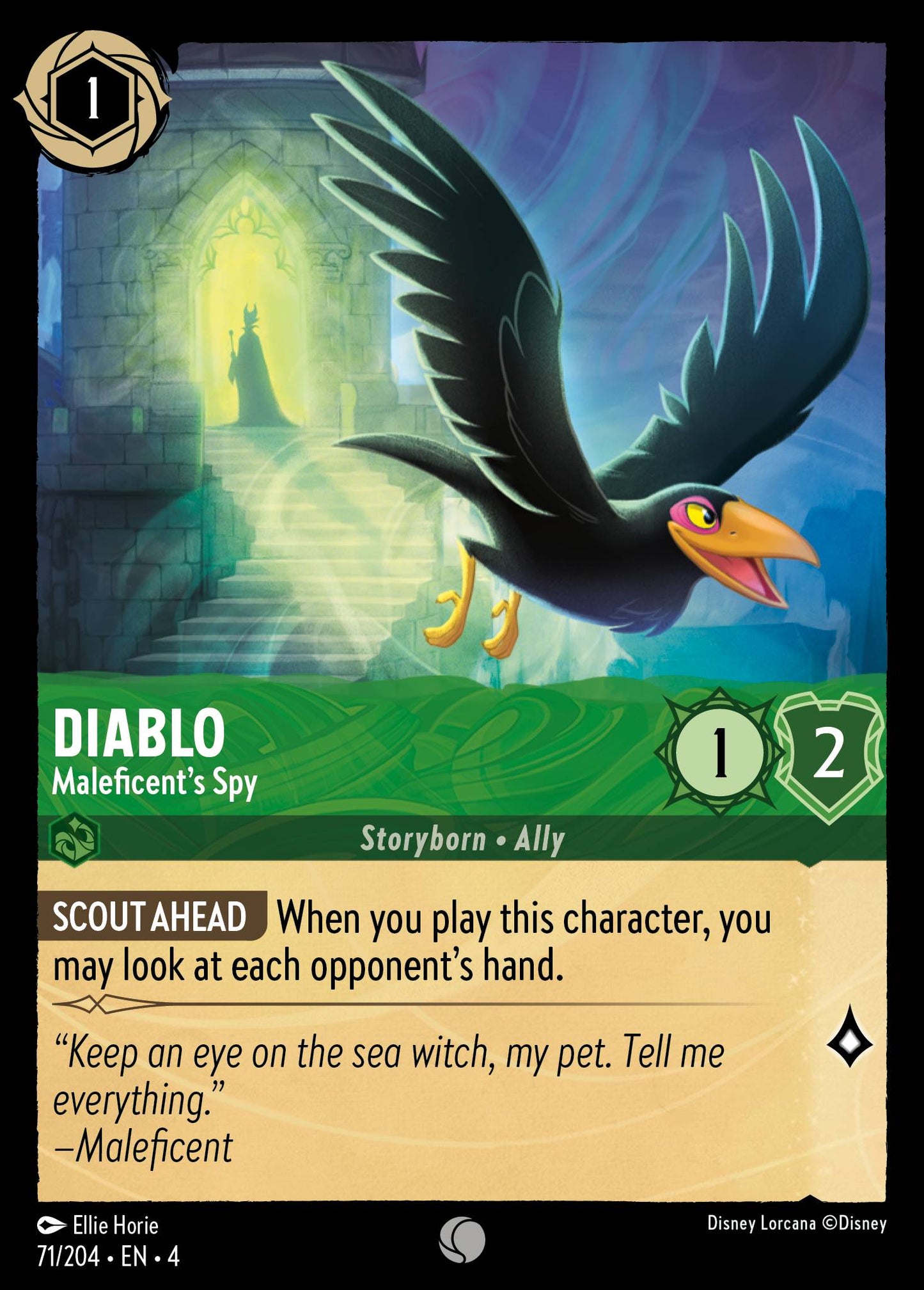 Diablo - Maleficent's Spy - Common Lorcana Card