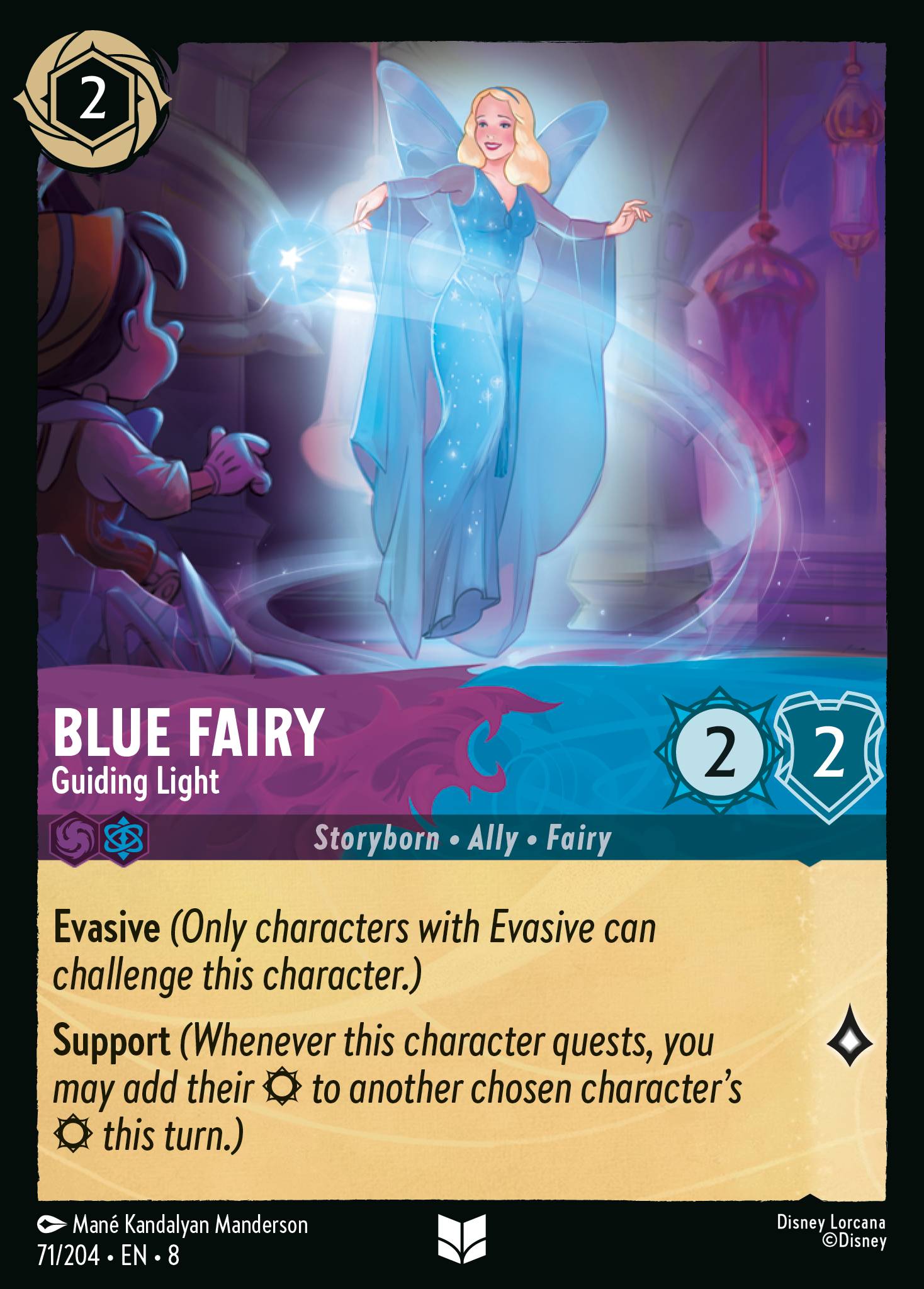 Blue Fairy - Guiding Light - Uncommon Lorcana Card