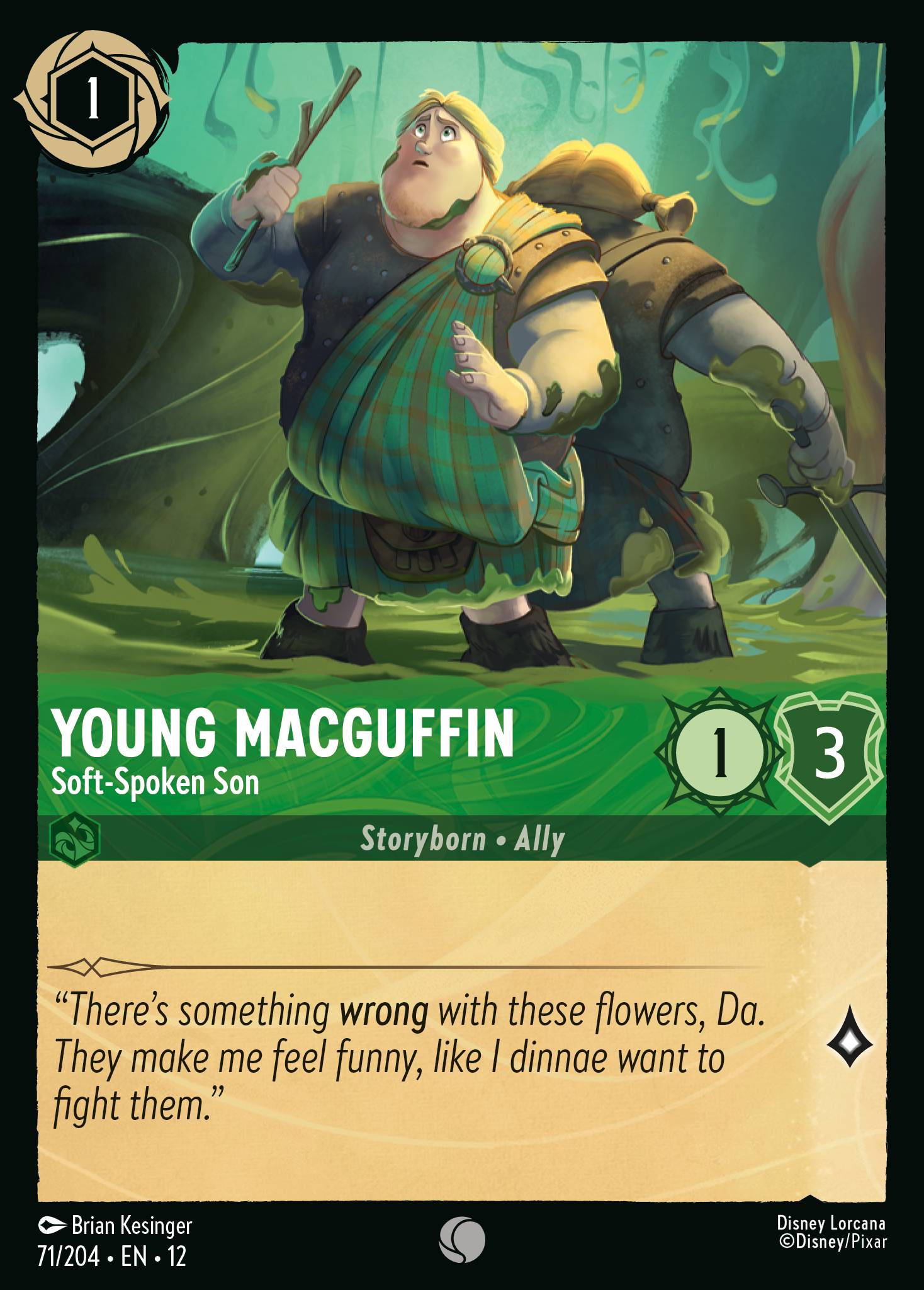Young MacGuffin - Soft-Spoken Son - Common Lorcana Card
