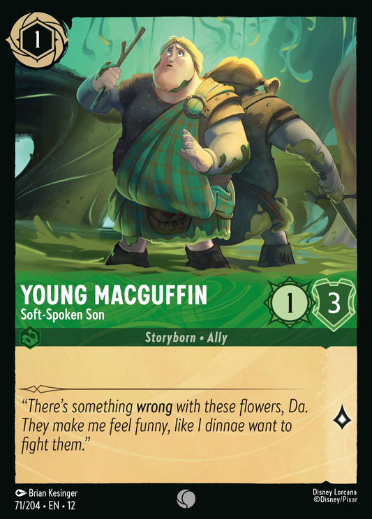 Young MacGuffin - Soft-Spoken Son - Common Lorcana Card