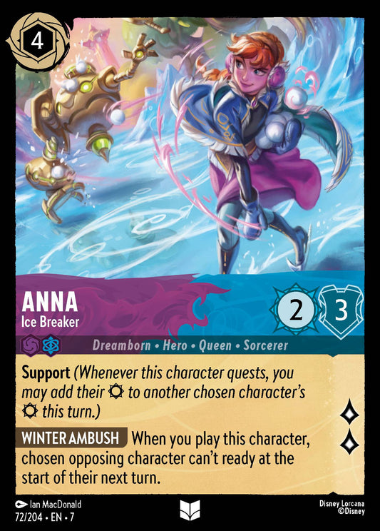 Anna - Ice Breaker - Disney Lorcana Card
