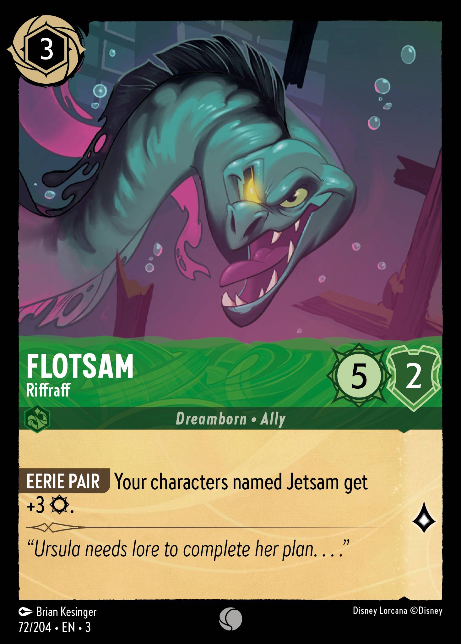 Flotsam - Riffraff - Common Lorcana Card