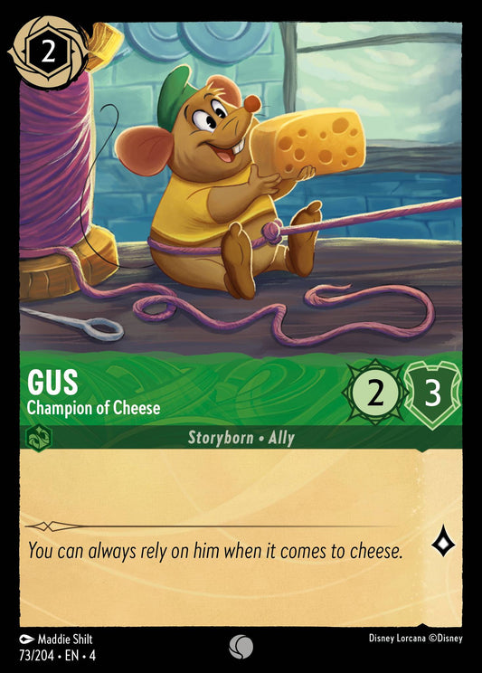Gus - Champion of Cheese - Common Lorcana Card