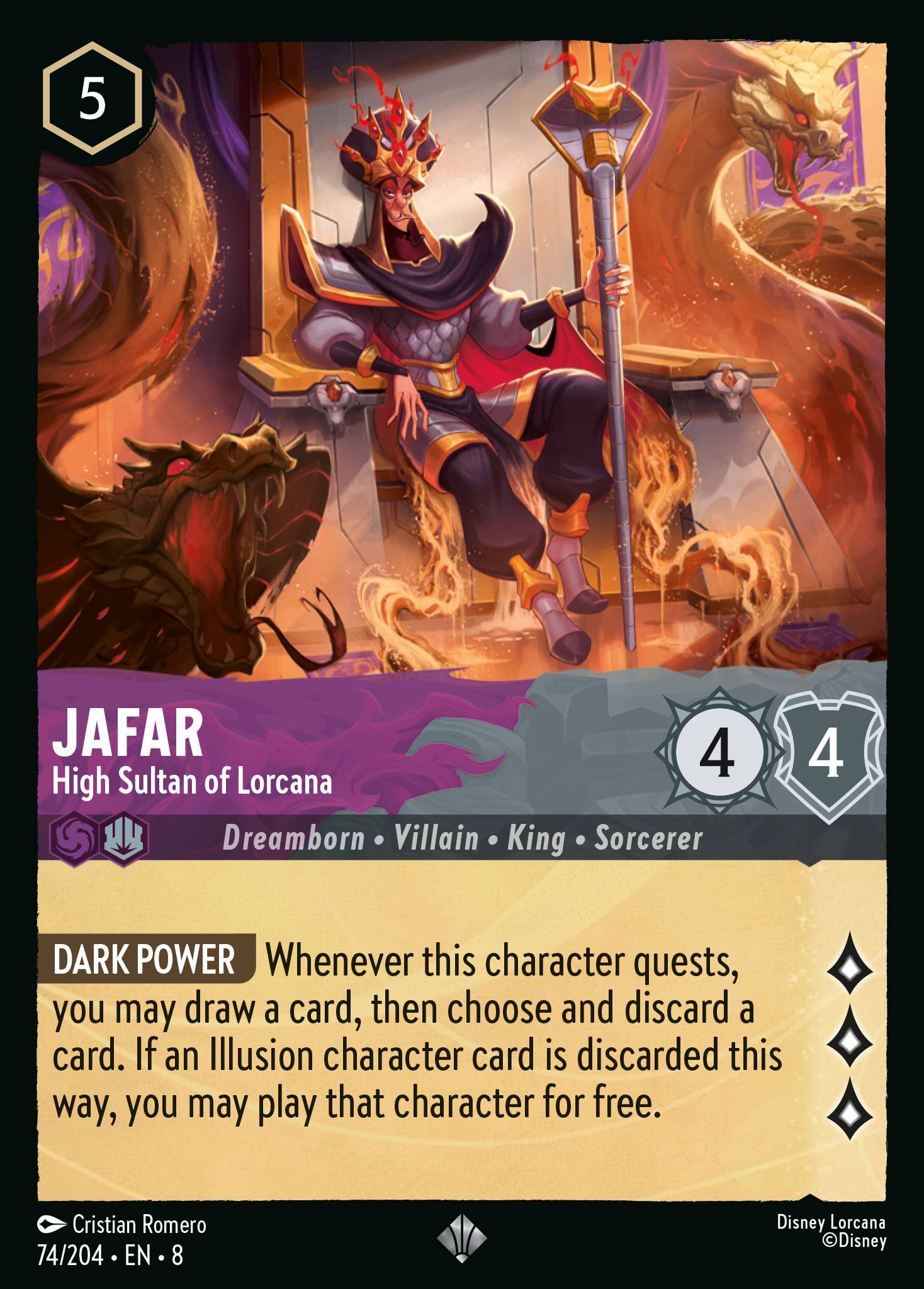 Jafar - High Sultan of Lorcana (Super Rare)
