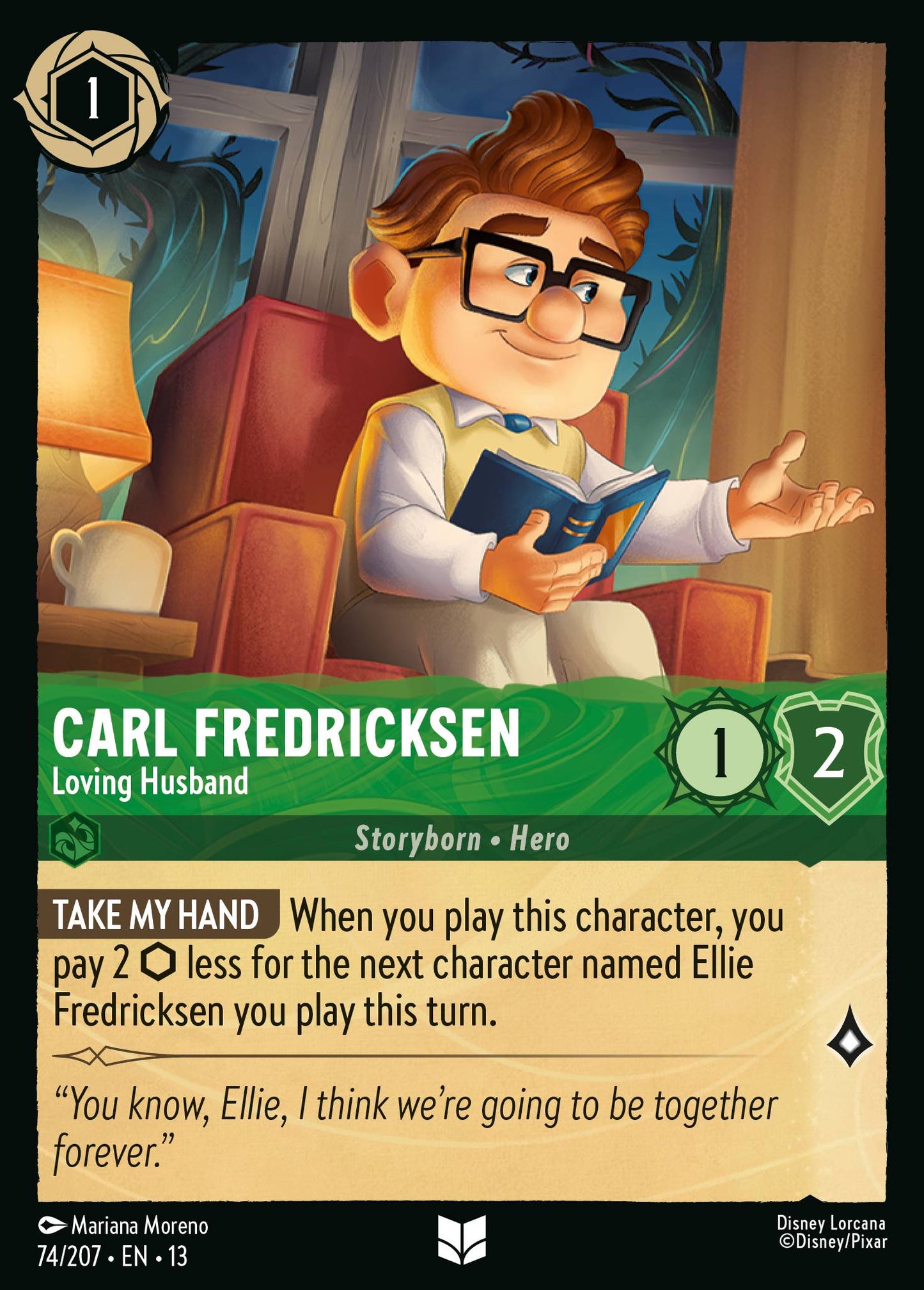 Carl Fredricksen - Loving Husband - Uncommon Lorcana Card