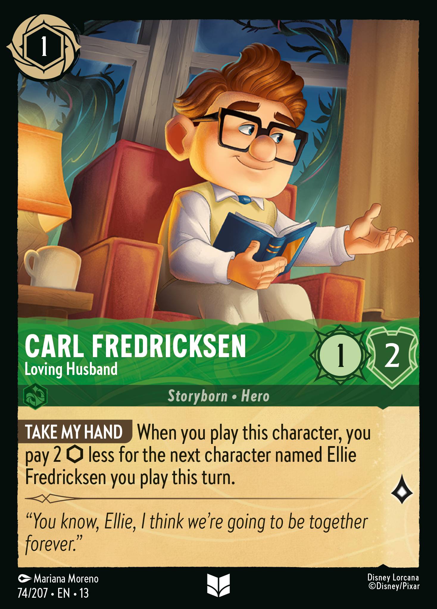 Carl Fredricksen - Loving Husband - Uncommon Lorcana Card