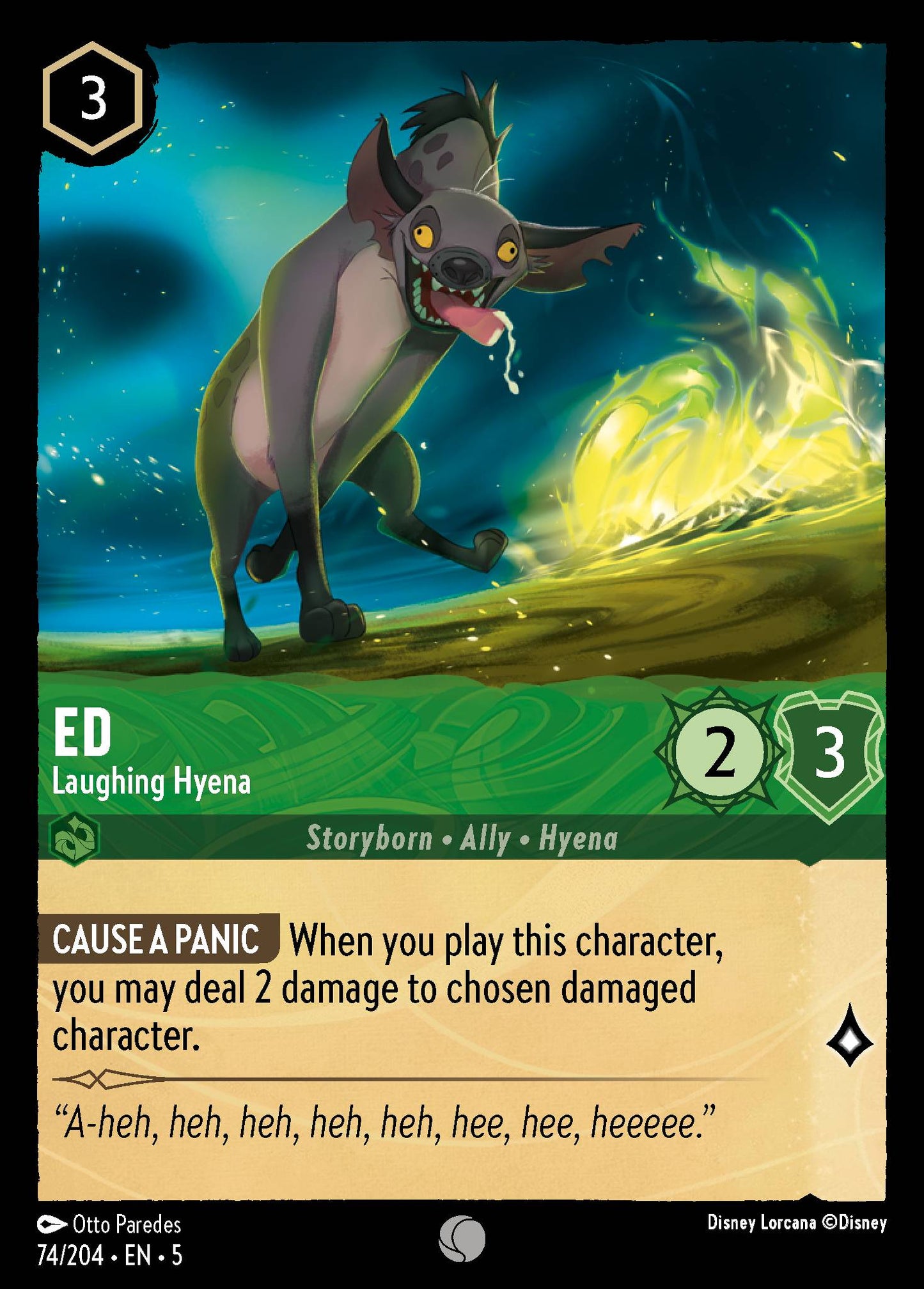 Ed - Laughing Hyena - Common Lorcana Card