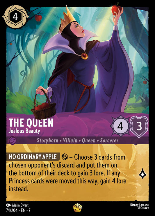 The Queen - Jealous Beauty - Legendary Lorcana Card