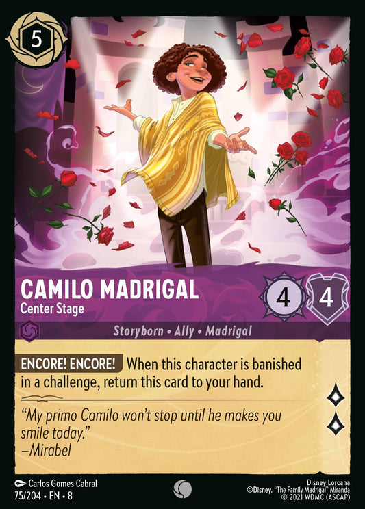 Camilo Madrigal - Center Stage - Common Lorcana Card