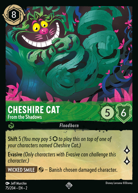 Cheshire Cat - From the Shadows - Super Rare Lorcana Card