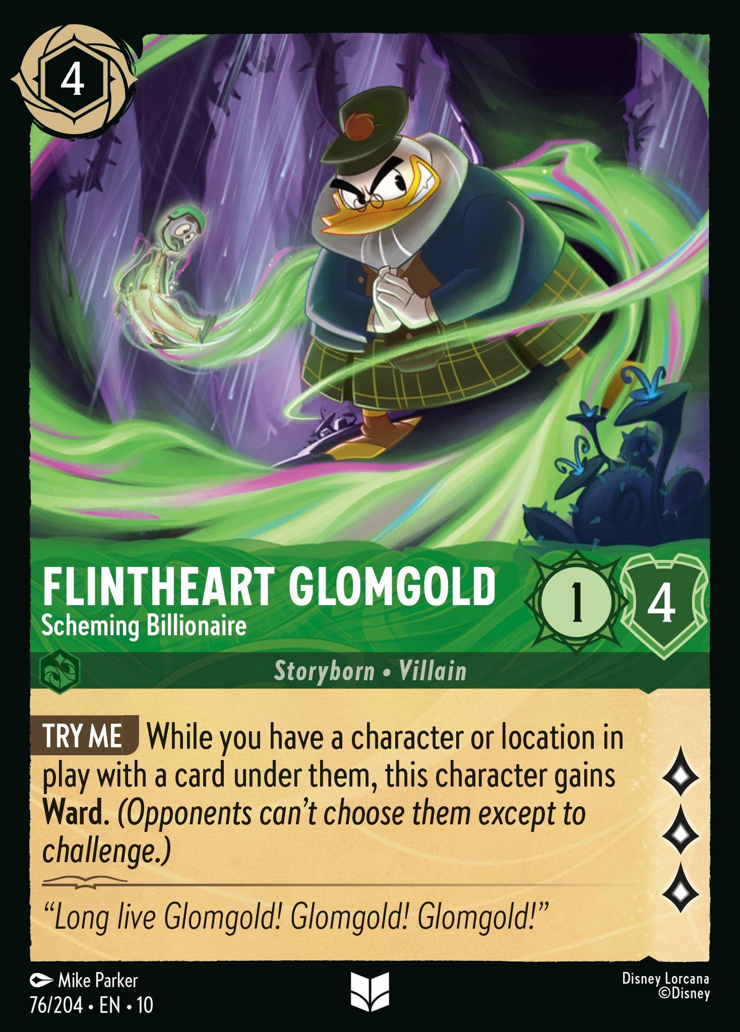 Flintheart Glomgold - Scheming Billionaire - Uncommon Lorcana Card