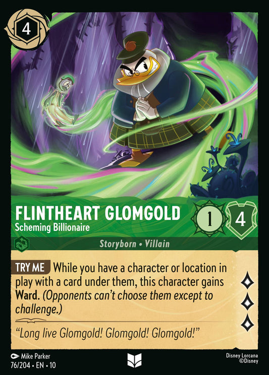 Flintheart Glomgold - Scheming Billionaire - Uncommon Lorcana Card