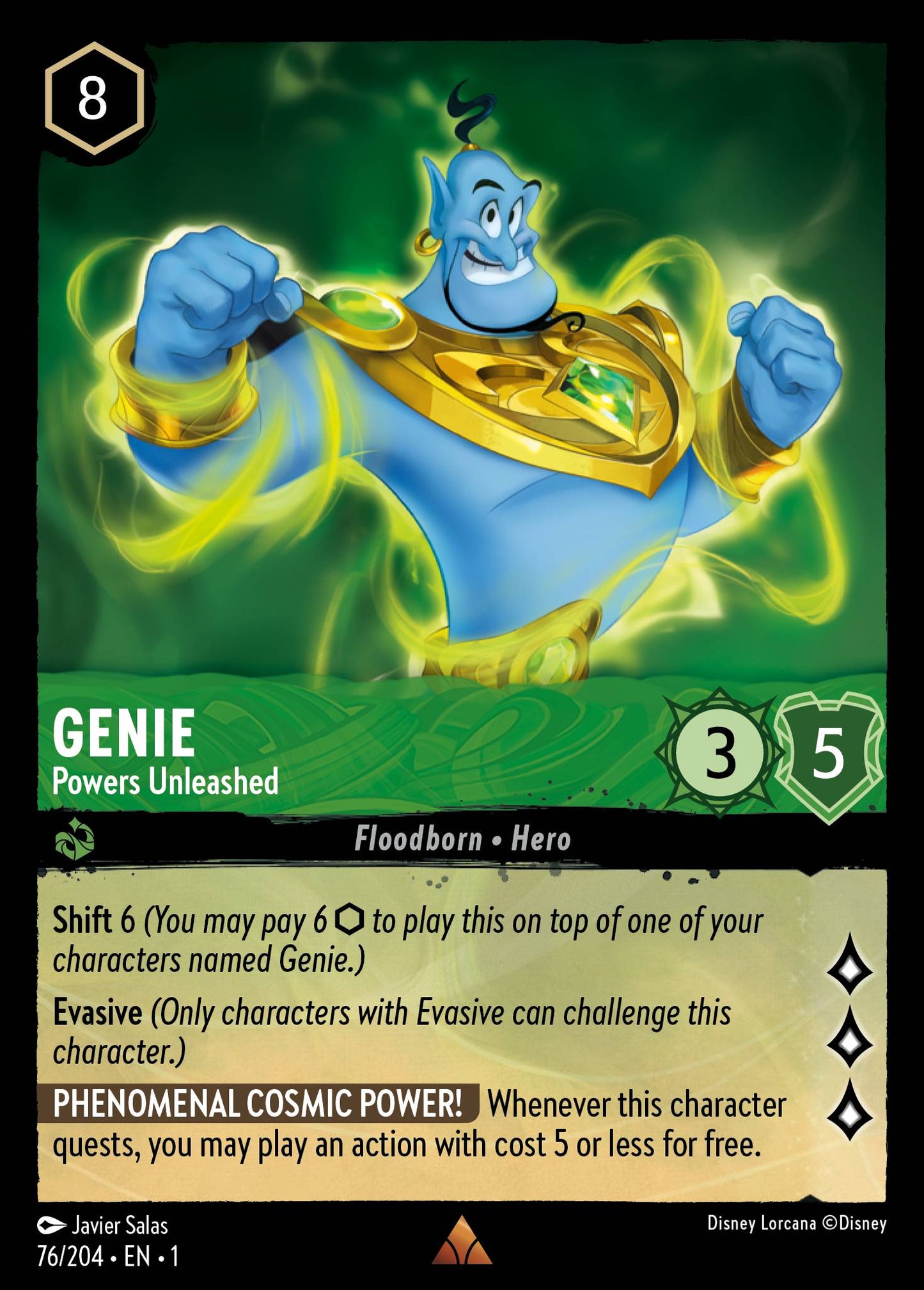 Genie - Powers Unleashed - Rare Lorcana Card