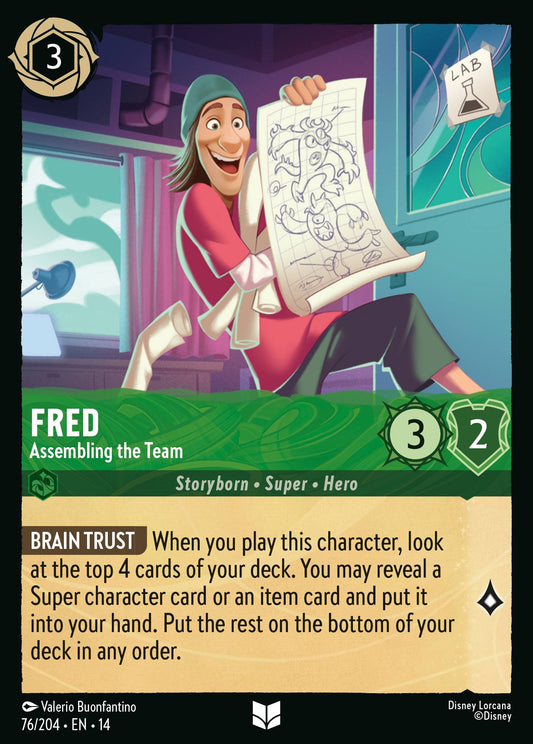 Fred - Assembling the Team - Uncommon Lorcana Card