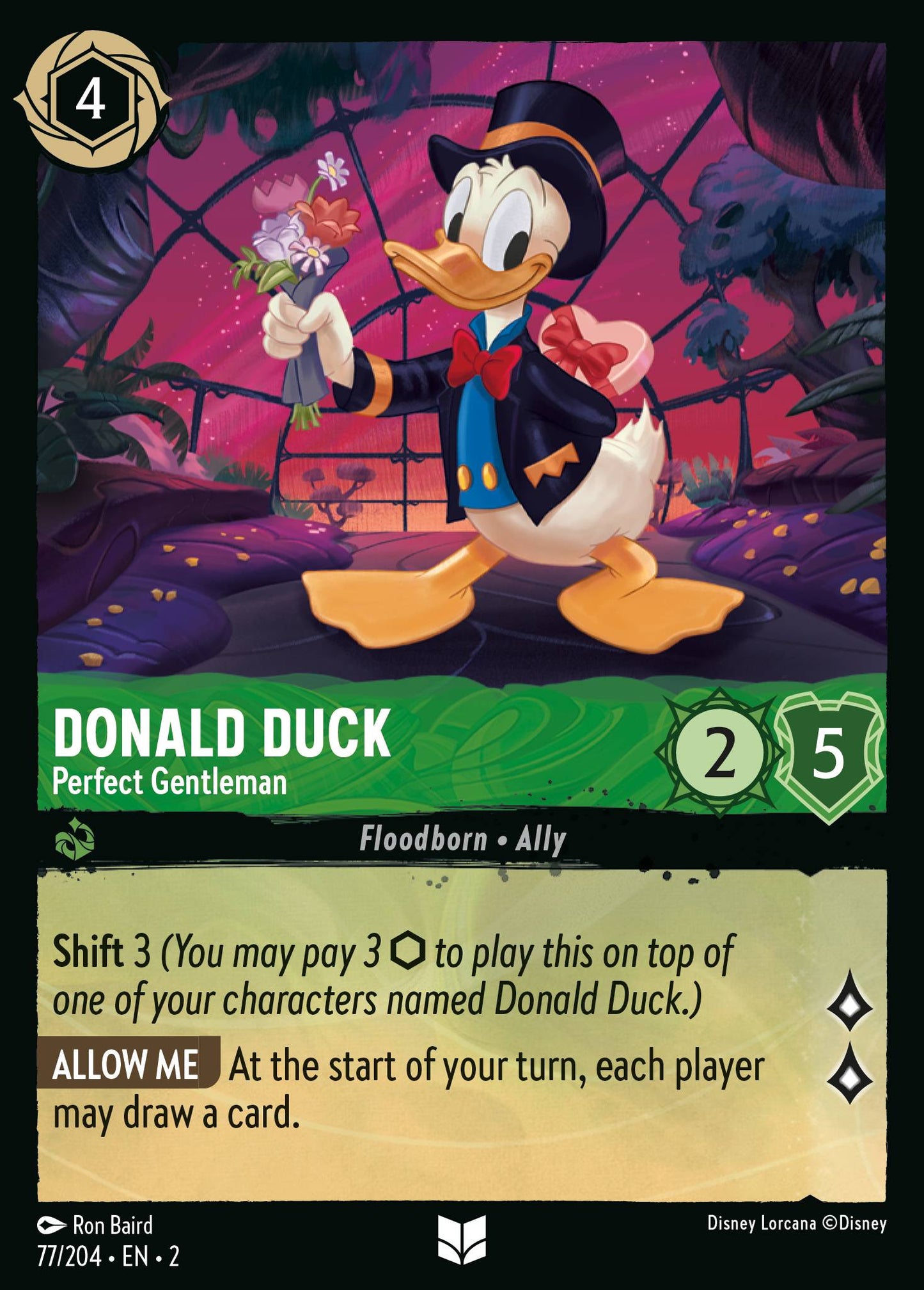 Donald Duck - Perfect Gentleman - Uncommon Lorcana Card