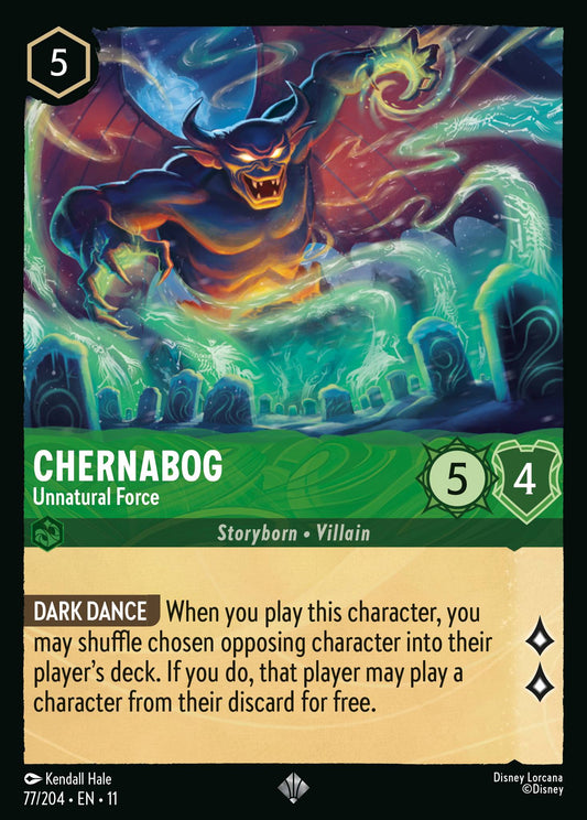 Chernabog - Unnatural Force - Super Rare Lorcana Card