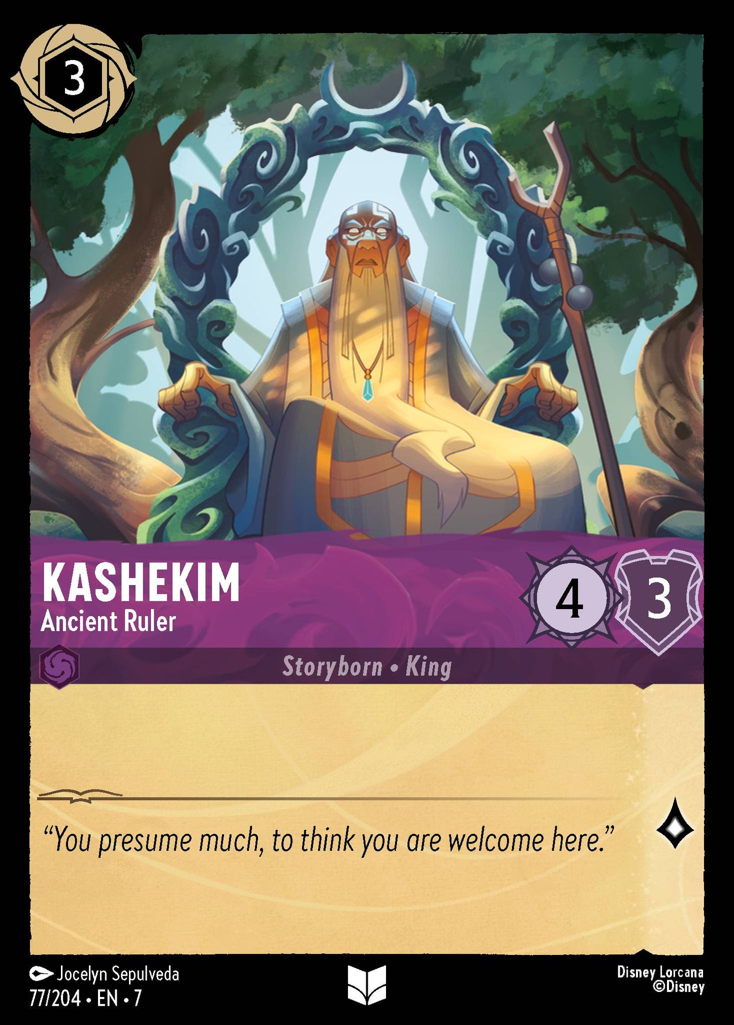 Kashekim - Ancient Ruler - Uncommon Lorcana Card