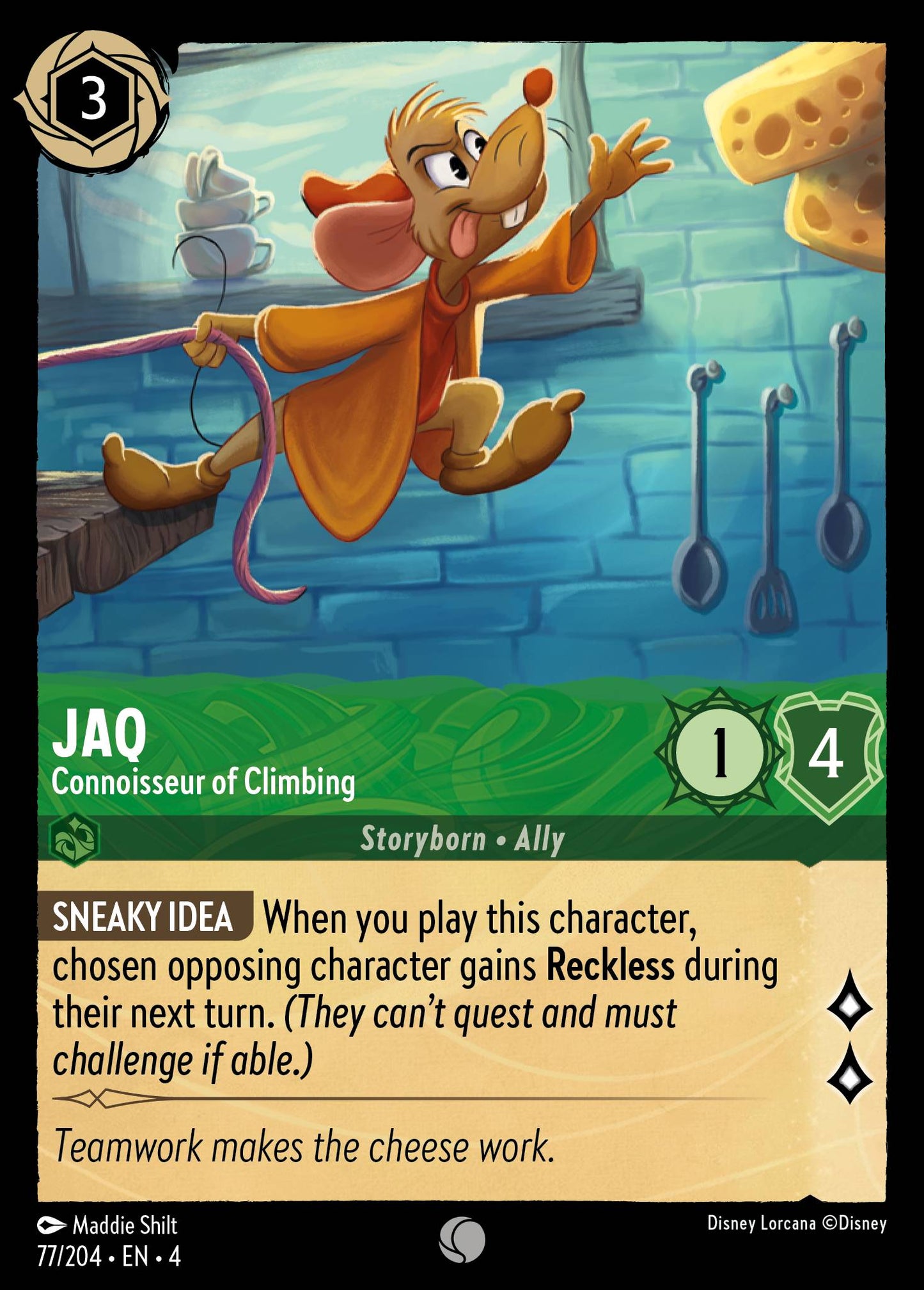Jaq - Connoisseur of Climbing - Common Lorcana Card
