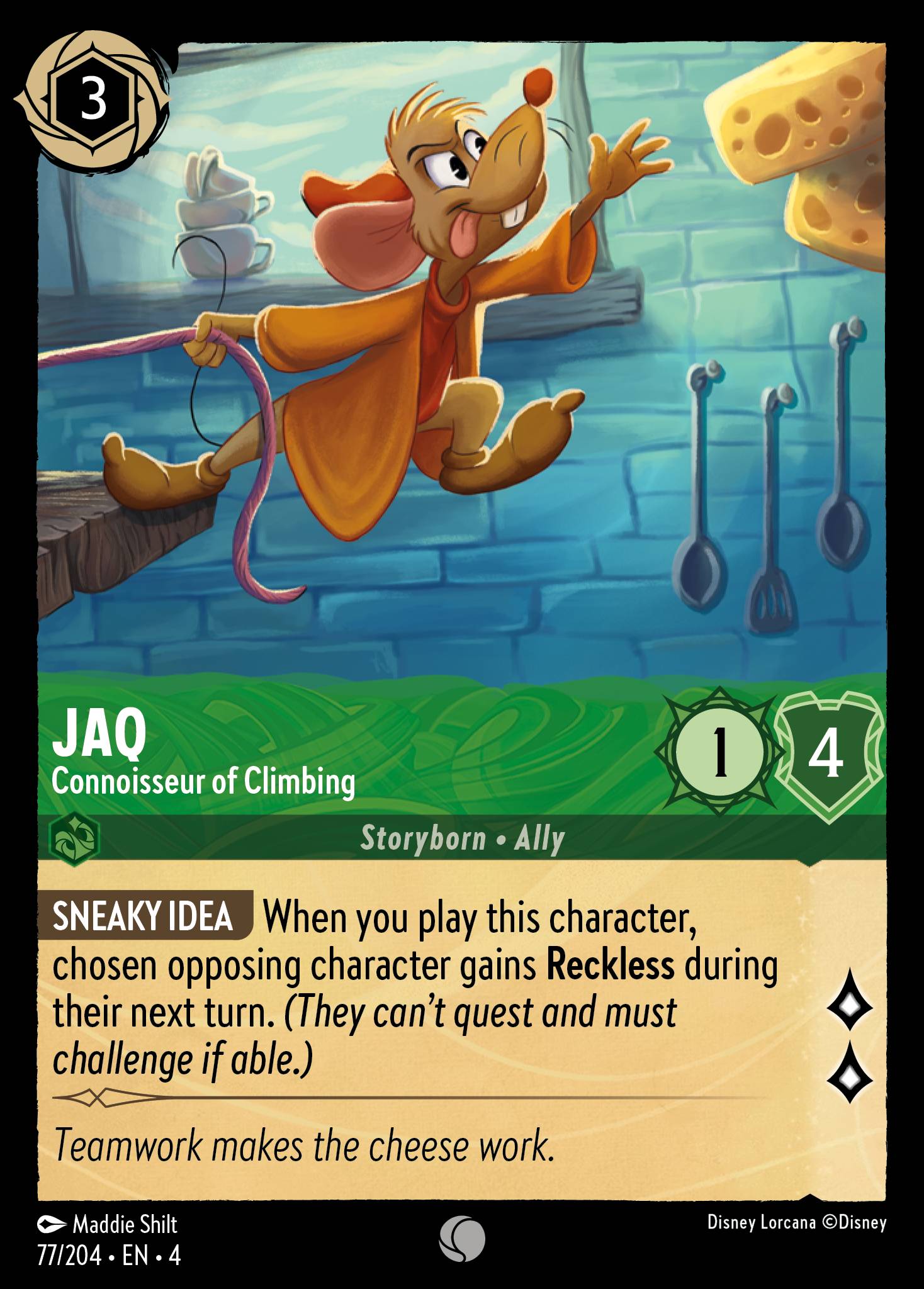 Jaq - Connoisseur of Climbing - Common Lorcana Card