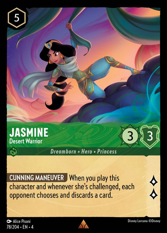 Jasmine - Desert Warrior - Rare Lorcana Card
