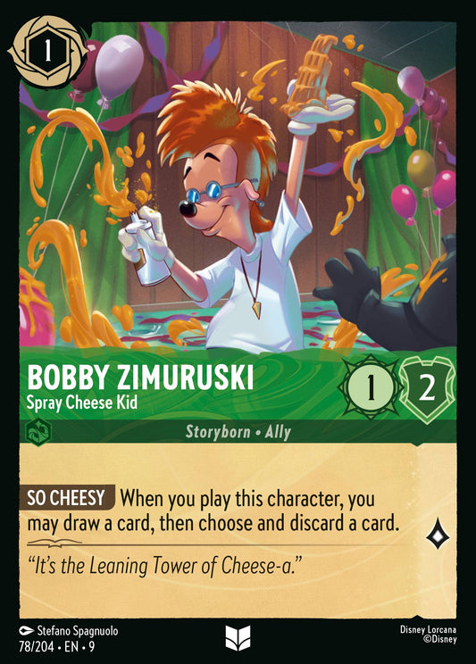 Bobby Zimuruski - Spray Cheese Kid - Uncommon Lorcana Card