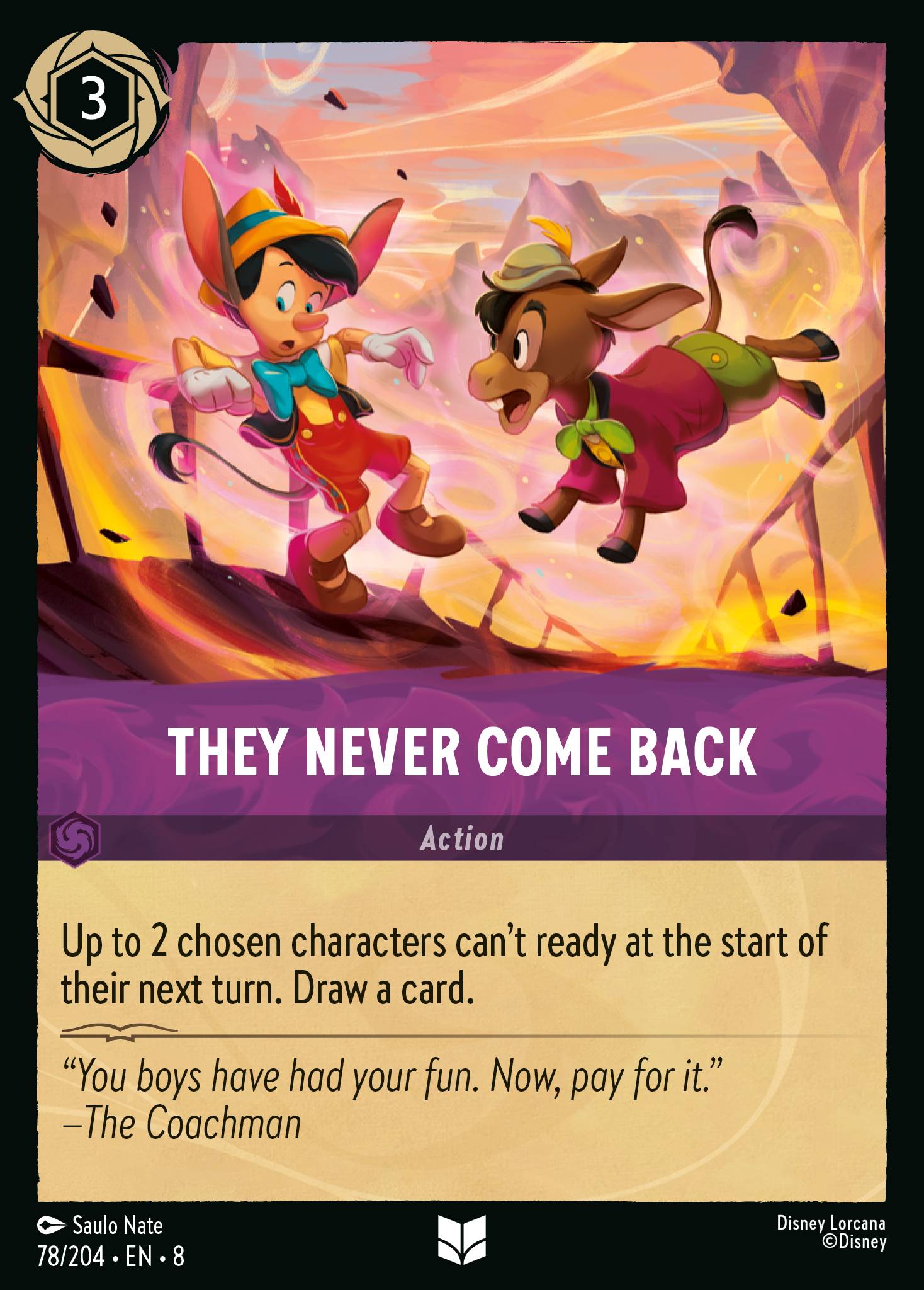 They Never Come Back - Uncommon Lorcana Card