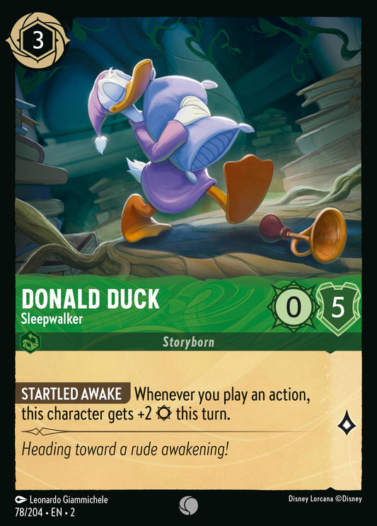 Donald Duck - Sleepwalker - Disney Lorcana Card