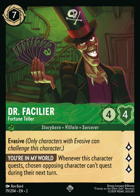Dr. Facilier - Fortune Teller - Super Rare Lorcana Card