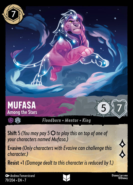 Mufasa - Among the Stars - Uncommon Lorcana Card