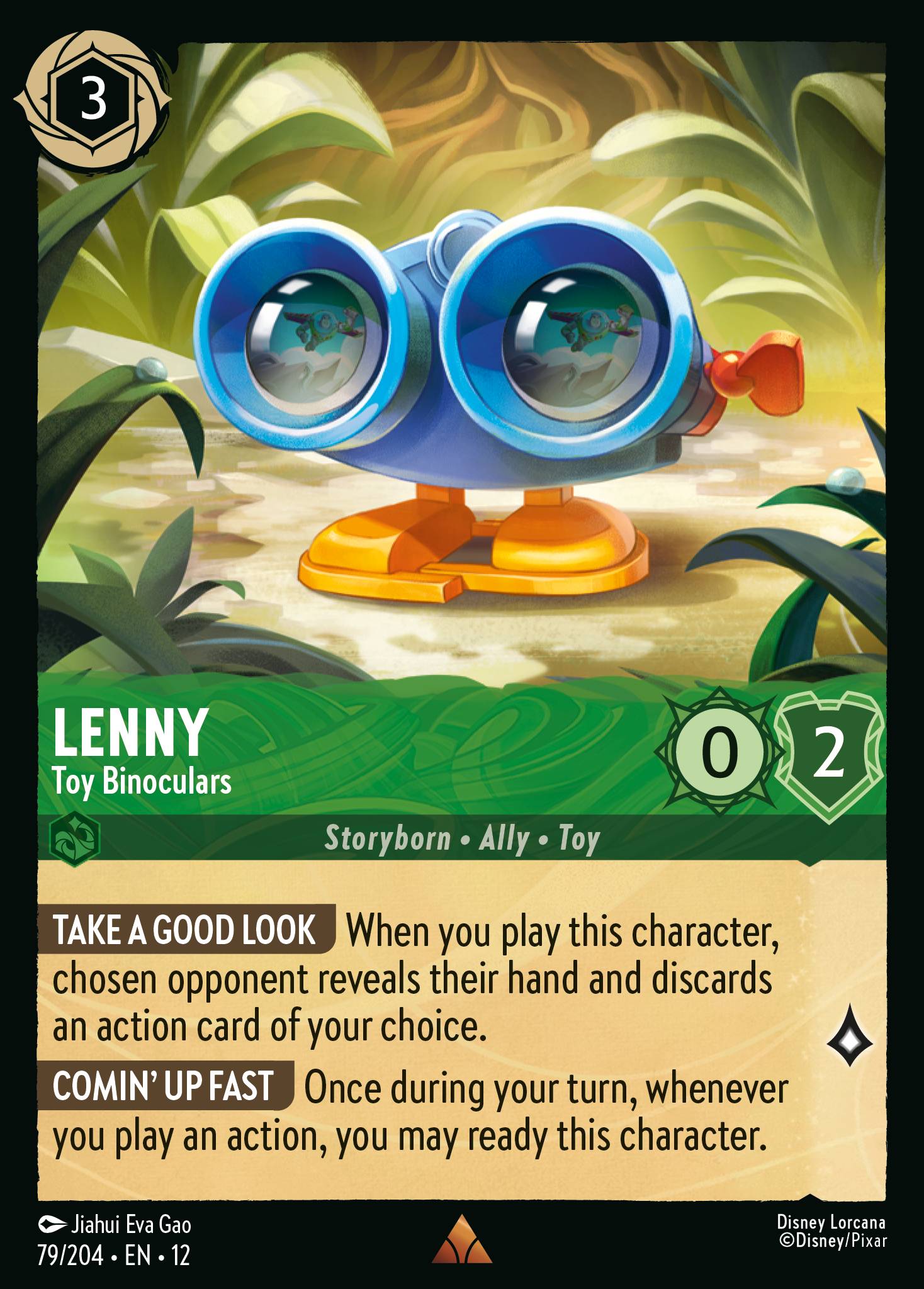 Lenny - Toy Binoculars - Rare Lorcana Card