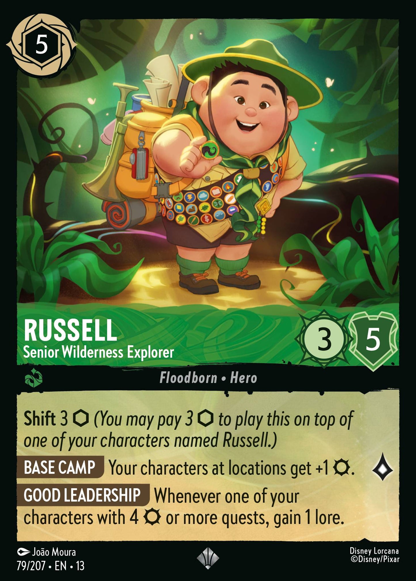 Russell - Senior Wilderness Explorer - Super Rare Lorcana Card
