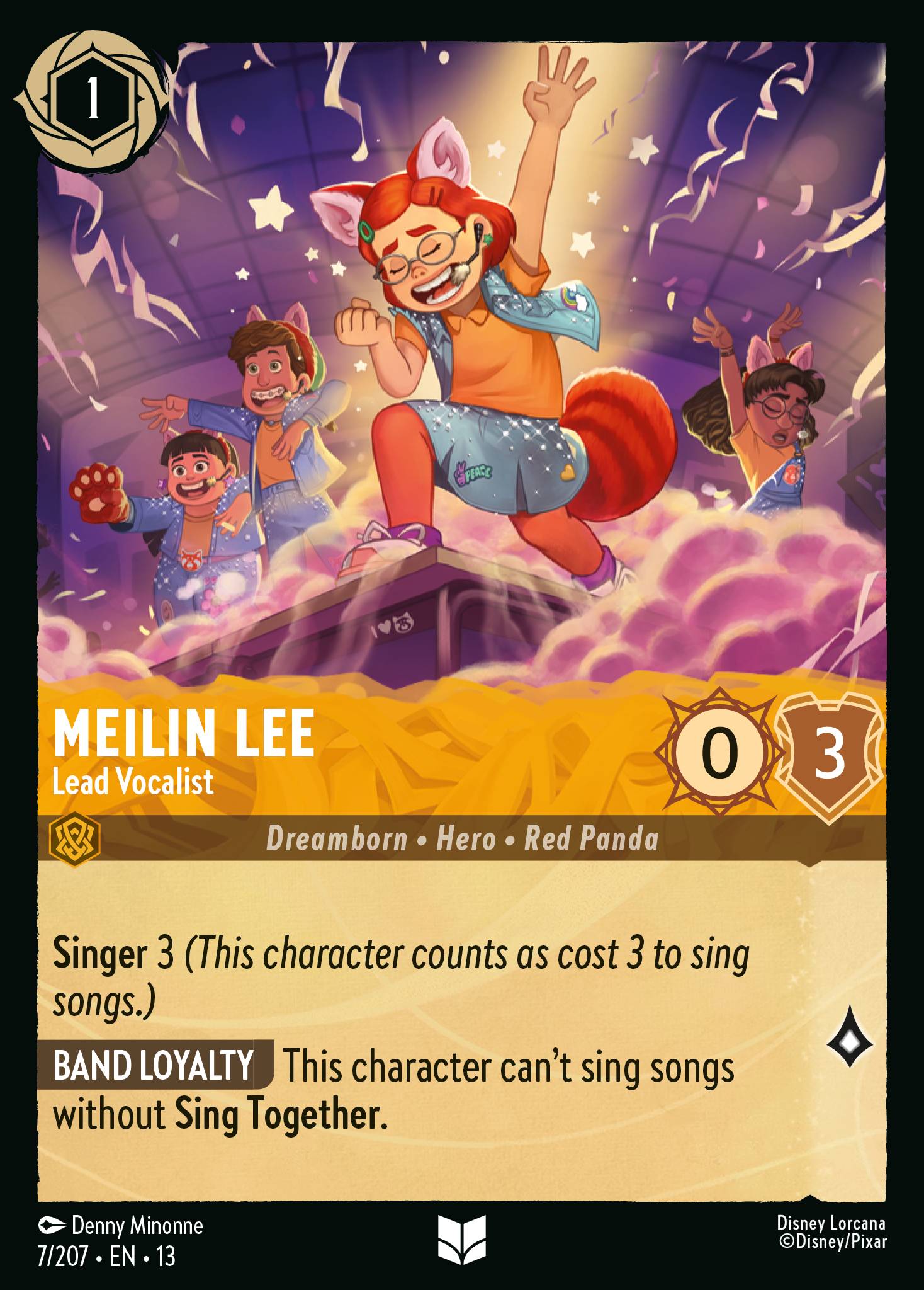 Meilin Lee - Lead Vocalist - Uncommon Lorcana Card