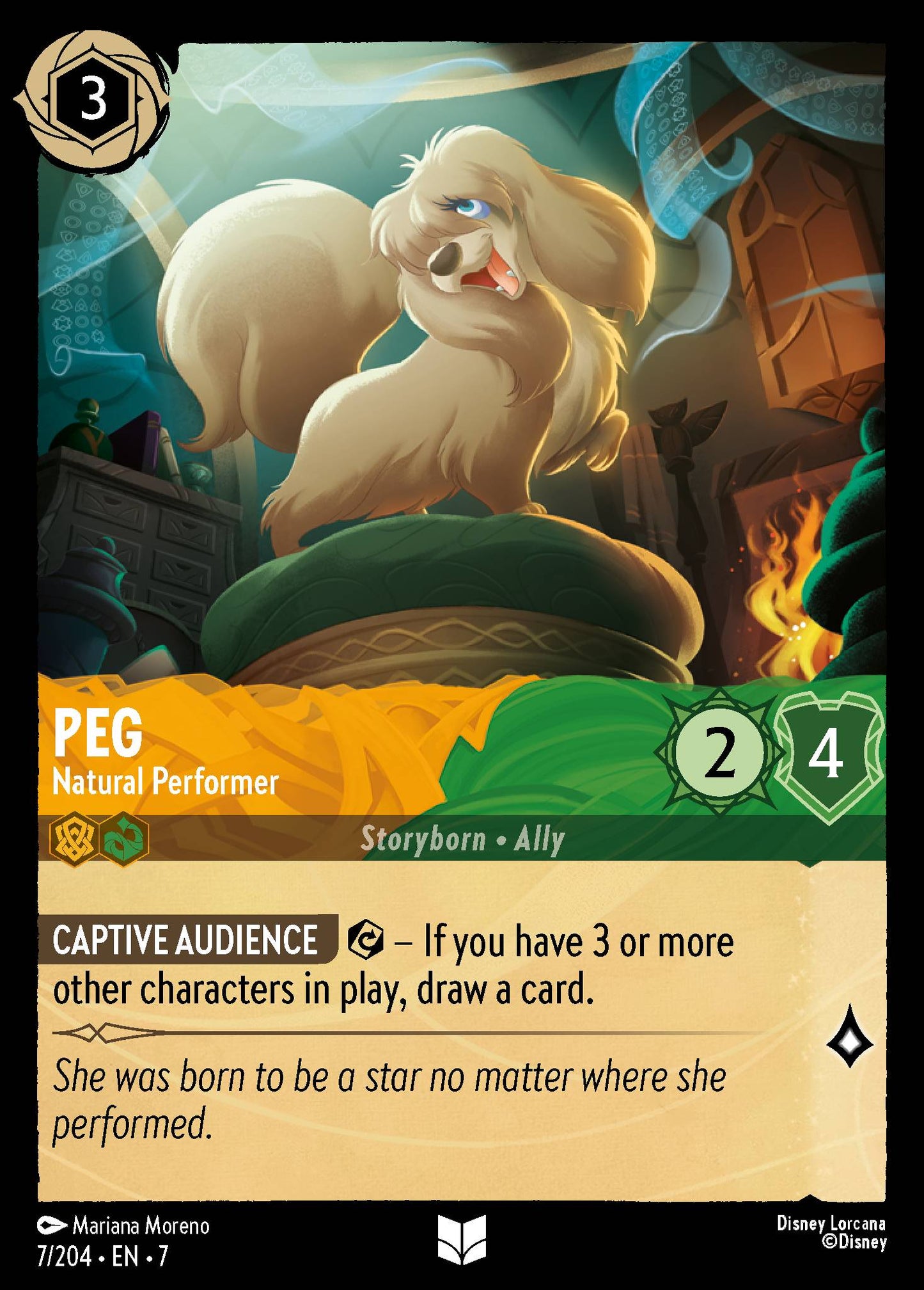 Peg - Natural Performer - Uncommon Lorcana Card