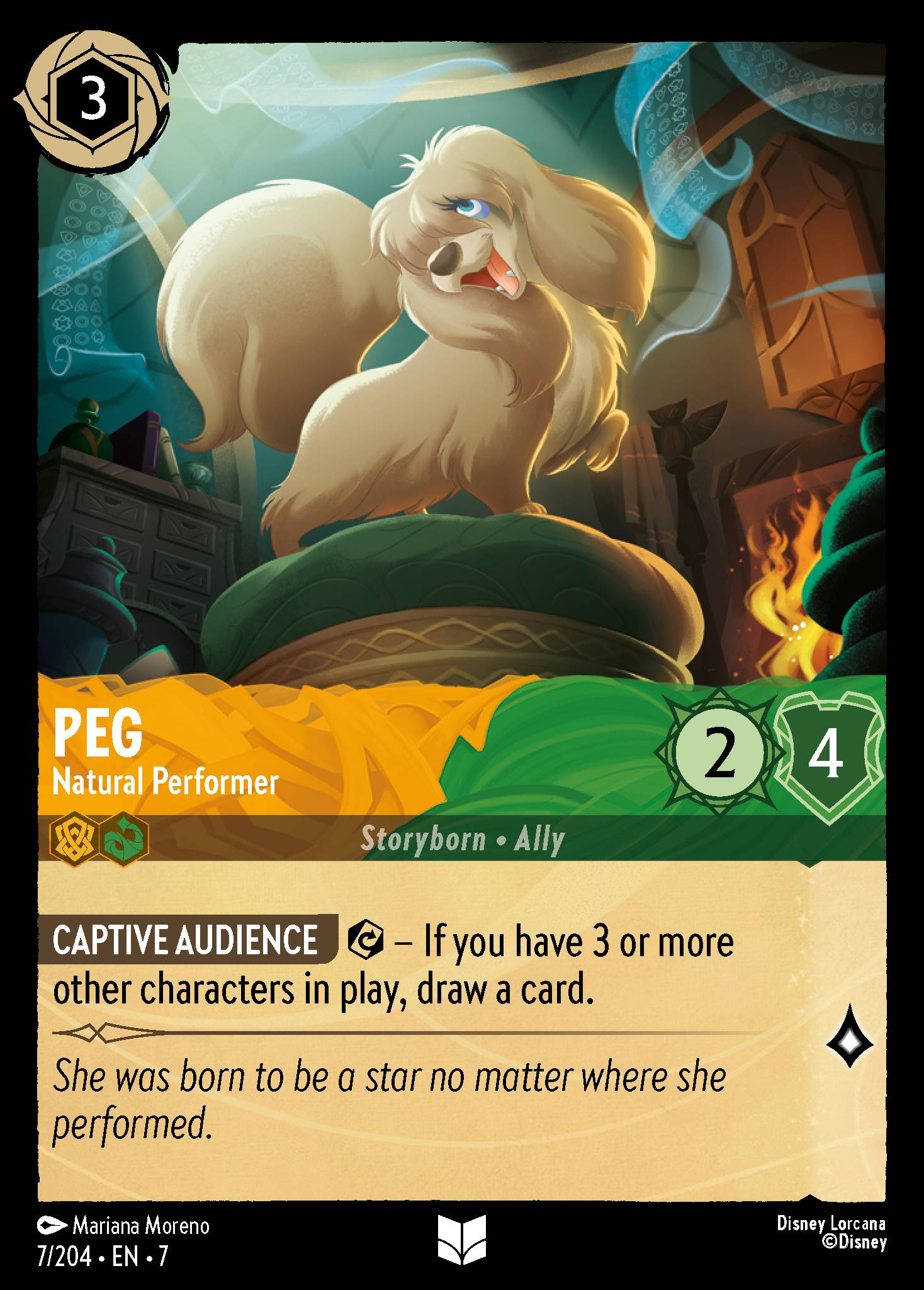 Peg - Natural Performer - Uncommon Lorcana Card