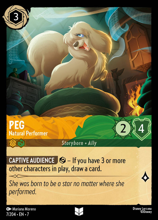 Peg - Natural Performer - Uncommon Lorcana Card