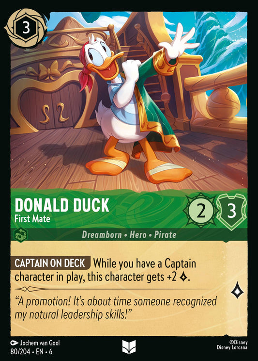 Donald Duck - First Mate - Uncommon Lorcana Card