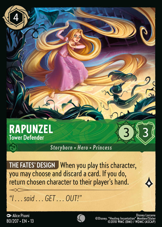 Rapunzel - Tower Defender - Common Lorcana Card