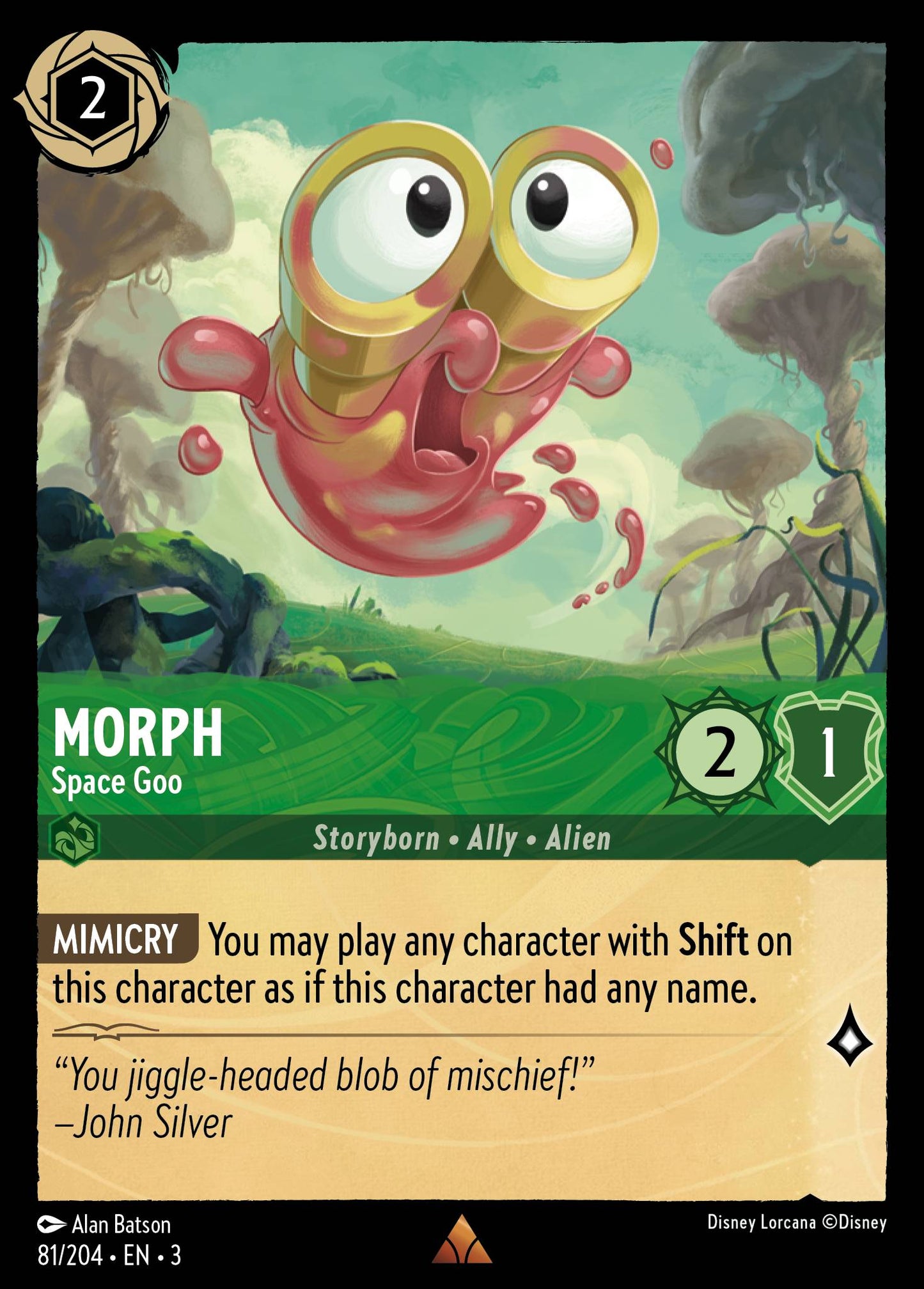 Morph - Space Goo - Rare Lorcana Card