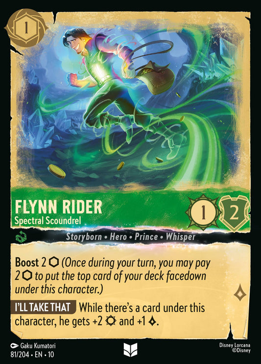 Flynn Rider - Spectral Scoundrel - Uncommon Lorcana Card