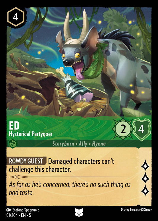 Ed - Hysterical Partygoer - Uncommon Lorcana Card