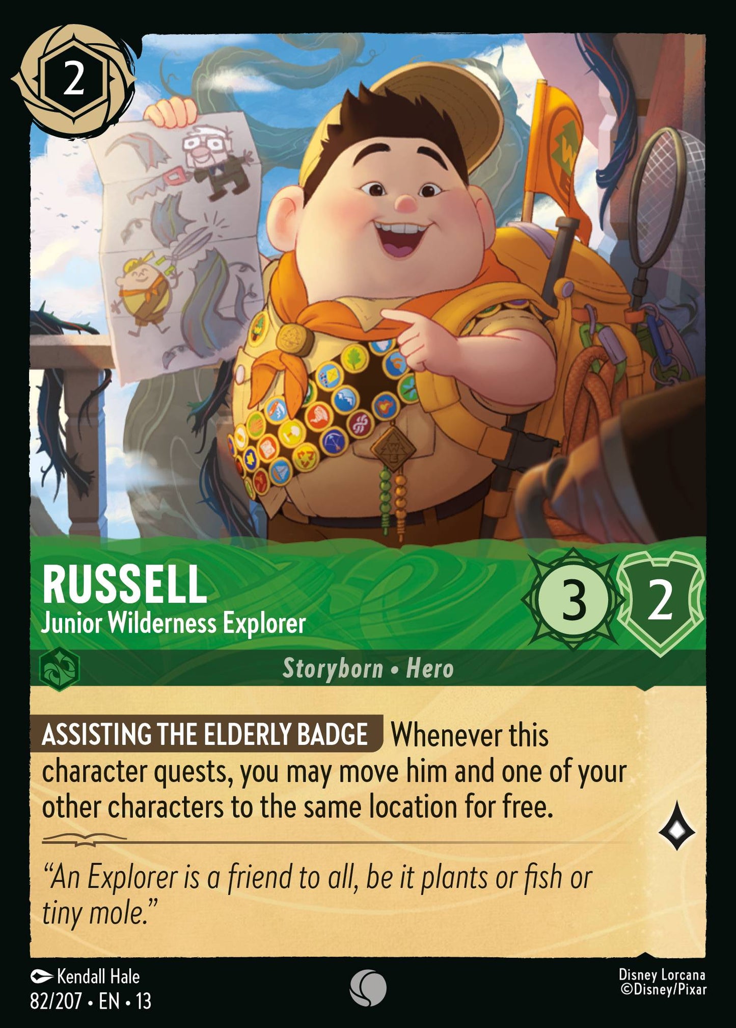 Russell - Junior Wilderness Explorer - Common Lorcana Card