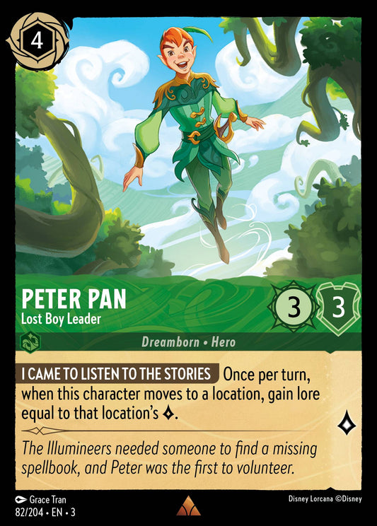 Peter Pan - Lost Boy Leader - Rare Lorcana Card